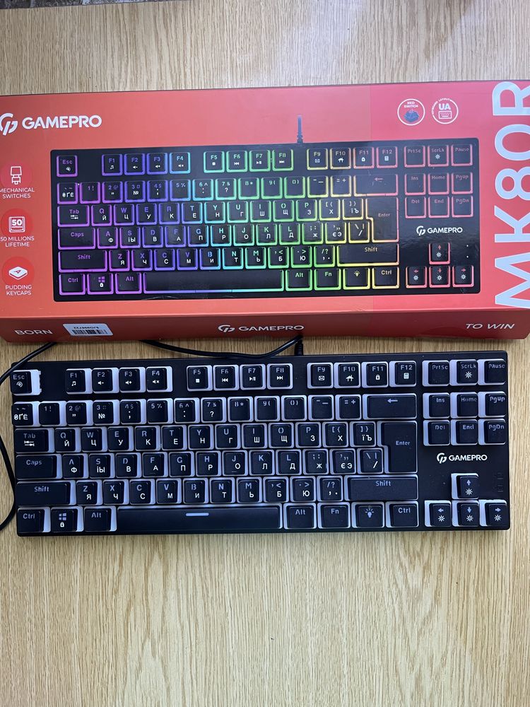 Клавіатура  нова GAMEPRO MK80R