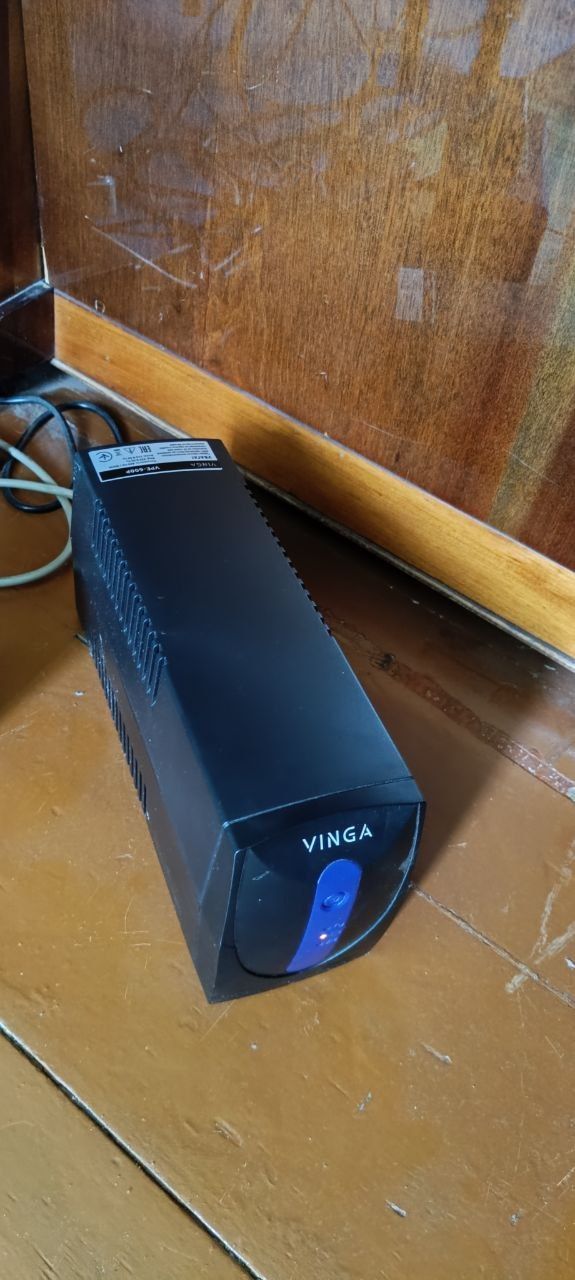 ІБП пристрій безперебійного живлення VINGA LED 600VA PLASTIC CASE