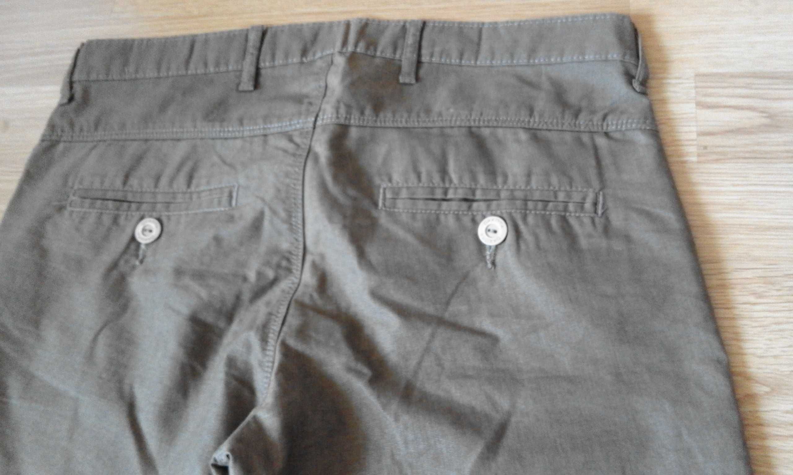 spodnie męskie Dakota brązowe proste