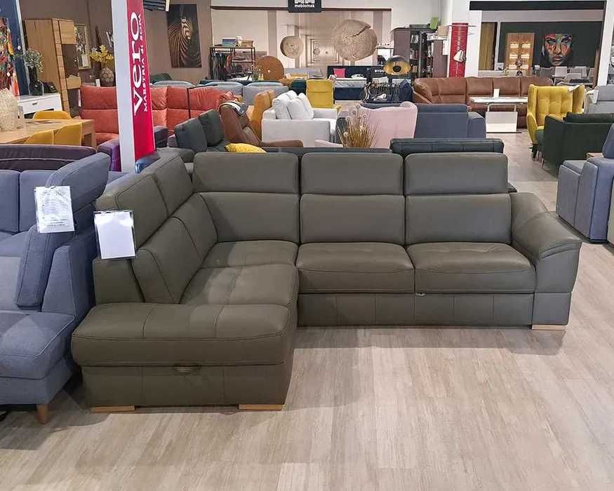 Bydgoskie Meble Narożnik Urbano skórzany Prestige+ Etap sofa Promocja