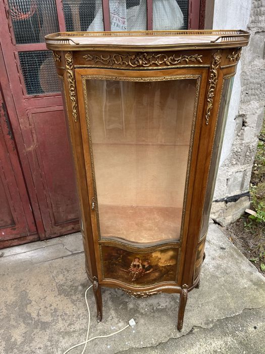 Witrynka szafka drewno antyk rękodzieło