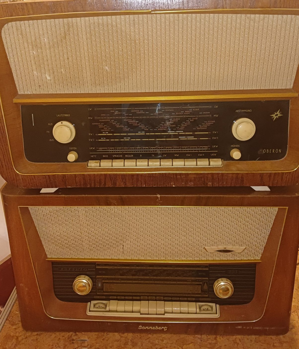 Radio lampowe oberon i sonneberg