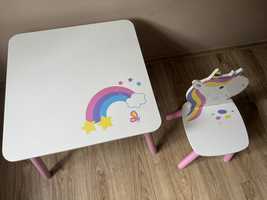 Stolik z krzesełkiem dla dziecka zestaw stolik plus krzesełko dziecięc