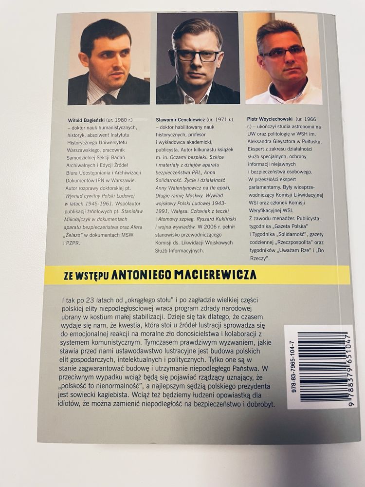 „Konfidenci”  Witold Bagieński, Sławomir Cenckiewicz