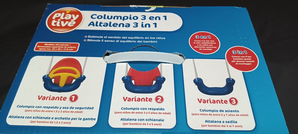 Baloiço 3 em 1 novo