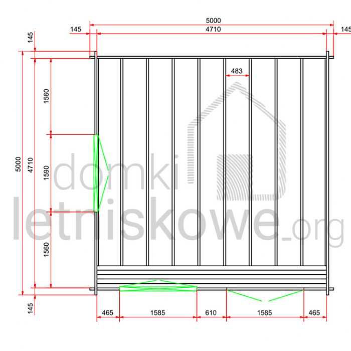 Drewniany domek letniskowy Majka 5x5 22 m2 - ROD, promocja, działka