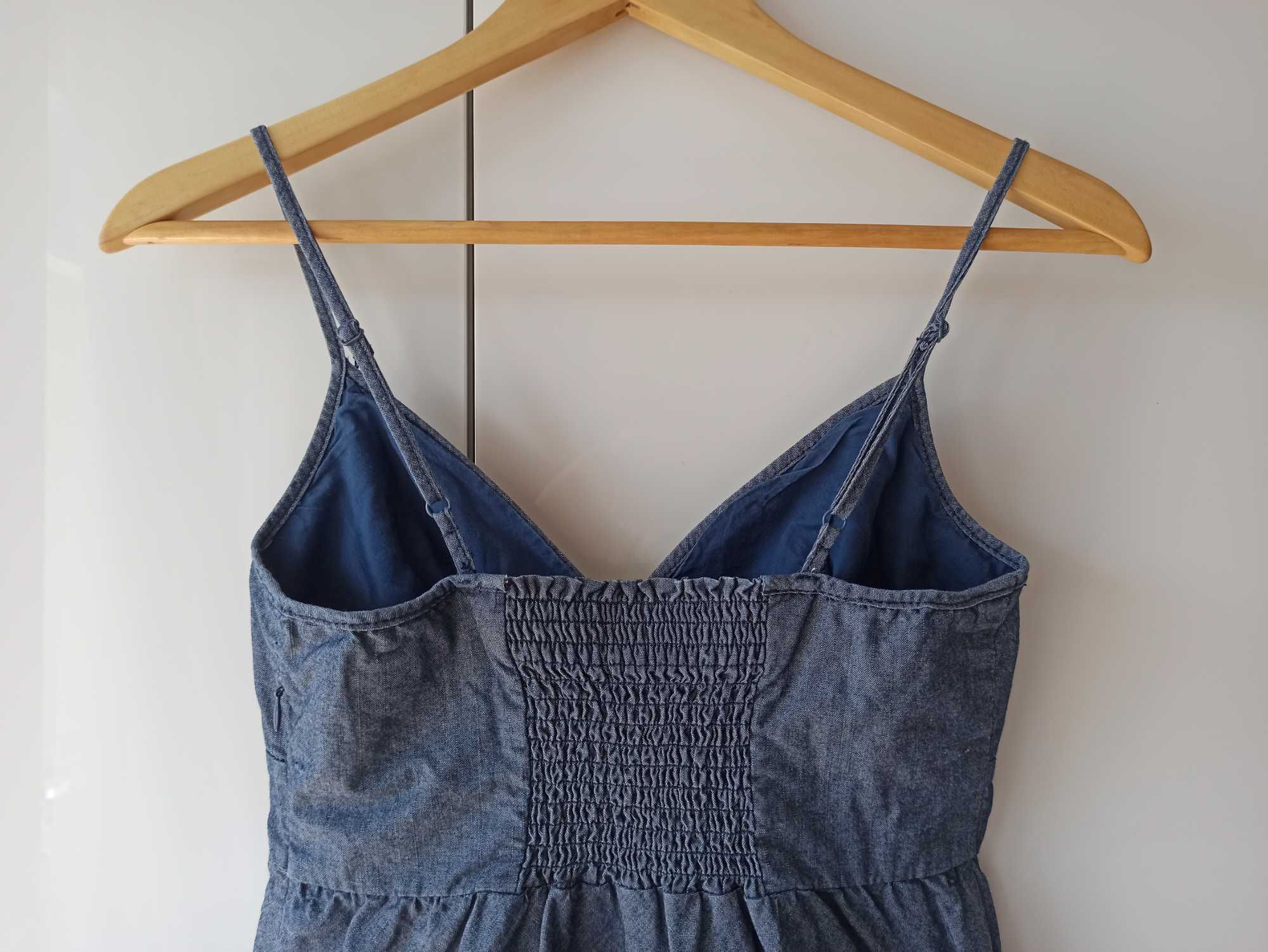 Sukienka długa maxi boho hippie S
