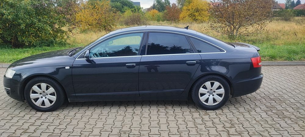 Audi A6C6 3.0 V6 Skóry, łopatki, szyberdach, hak, automat, chip,Quatro