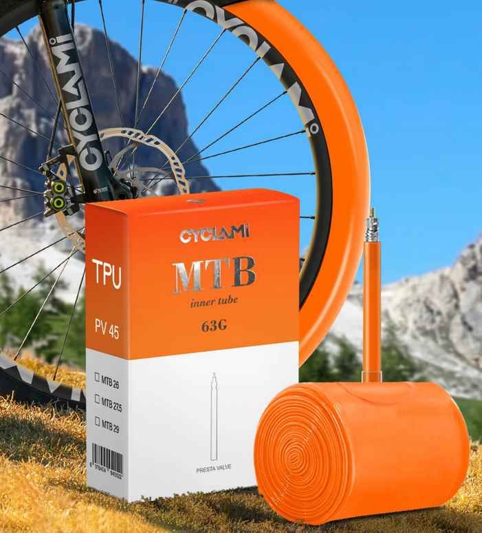 CYCLAMI Bardzo Lekka Detką TPU 63g MTB 27,5 / 1,9 - 2,50 Presta 45mm