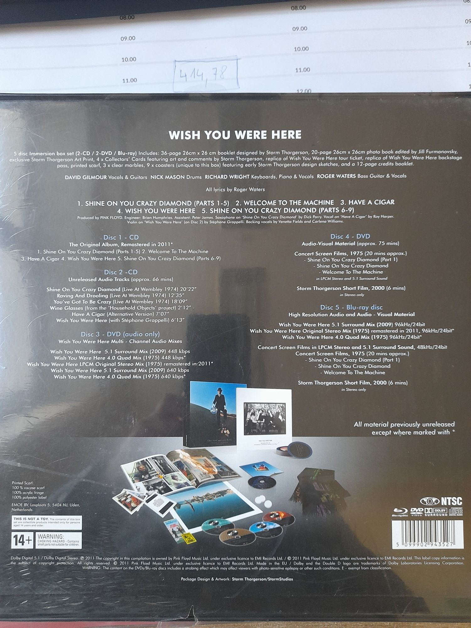 Pink Floyd- Wish You Were Here (5cd)