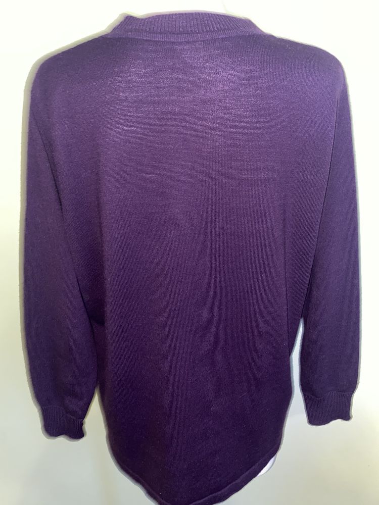 Sweter fioletowy cienki L