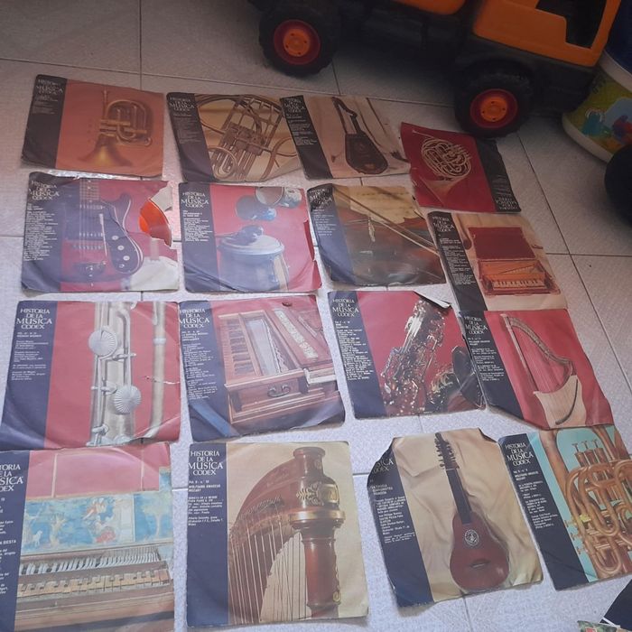 Lote de discos de vinil pequenos