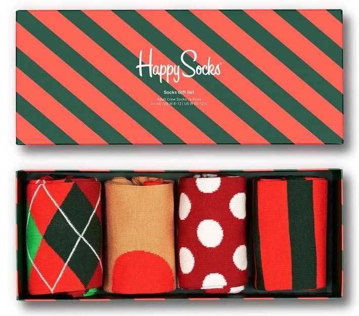 Happy Socks Holiday Classics Gift zestaw 4 par skarpet R.36-40