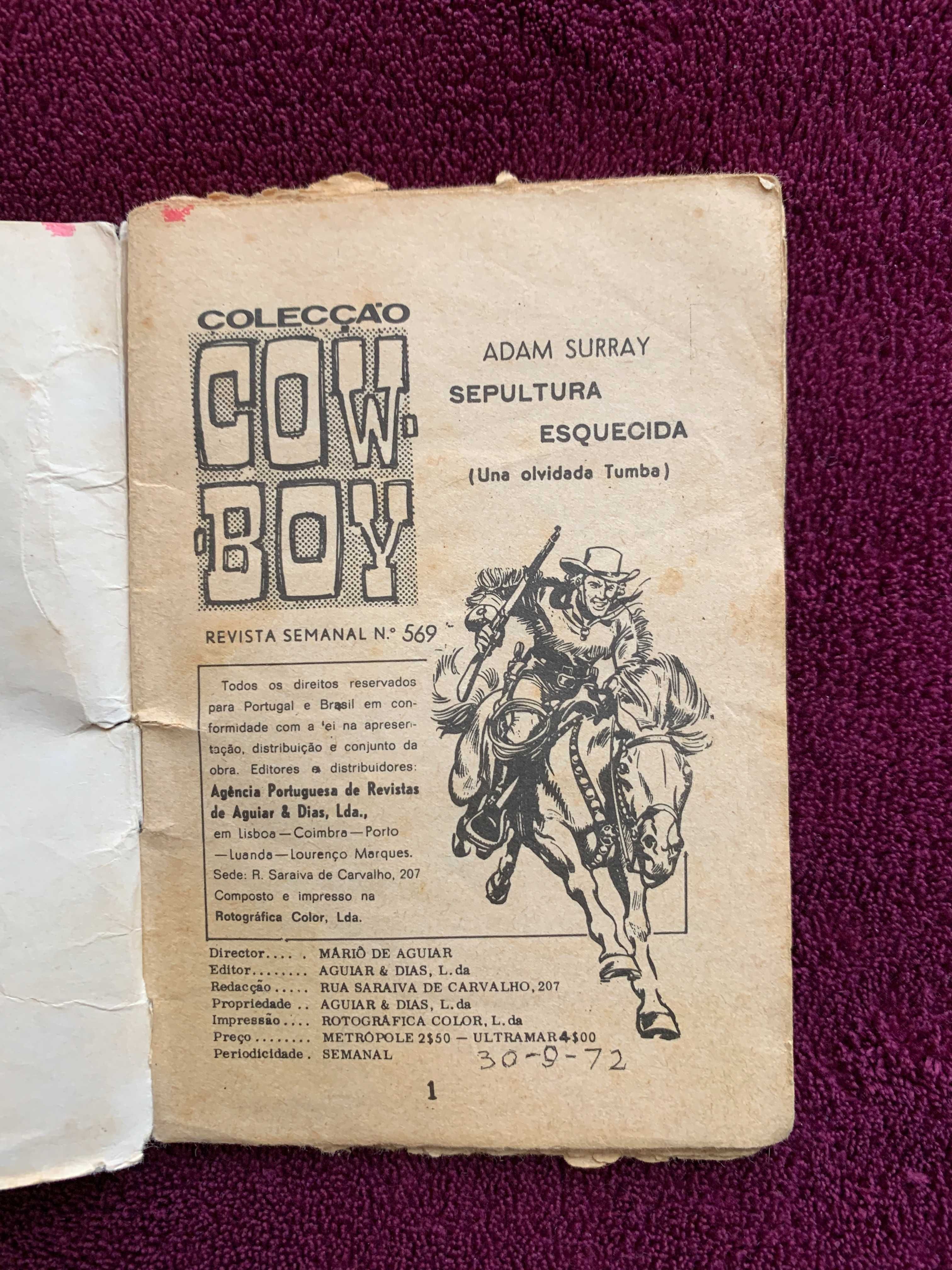 Colecção Cow-Boy, Rev. Sem. Nº. 569, Adam Surray, Sepultura esquecida