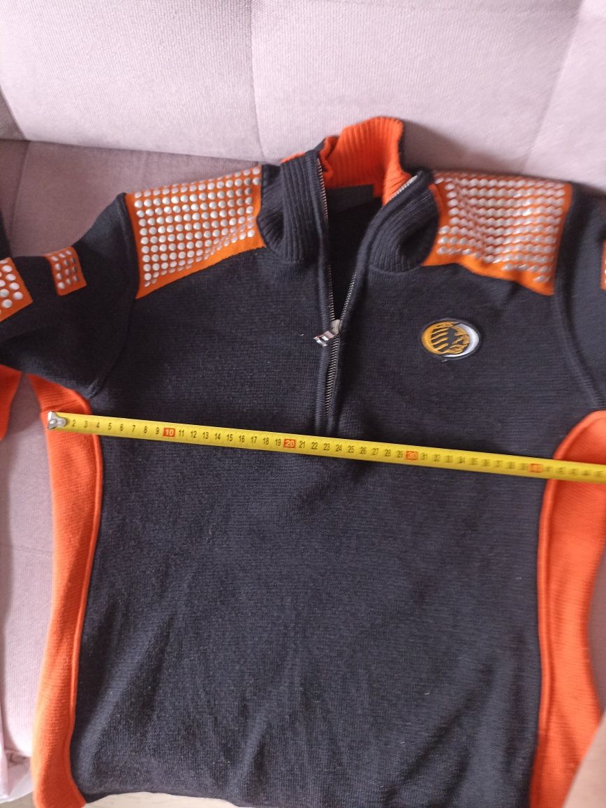 Gruba bluza damska 100% merino kolor jak KTM
