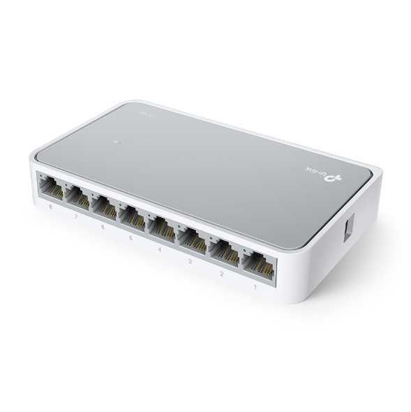 Tp-Llink TL-SF1008D 8-портовий настільний комутатор 10/100 Мбіт/с