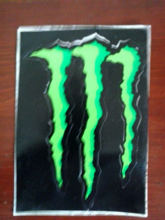 4 autocolantes monsters originais racing energi novos