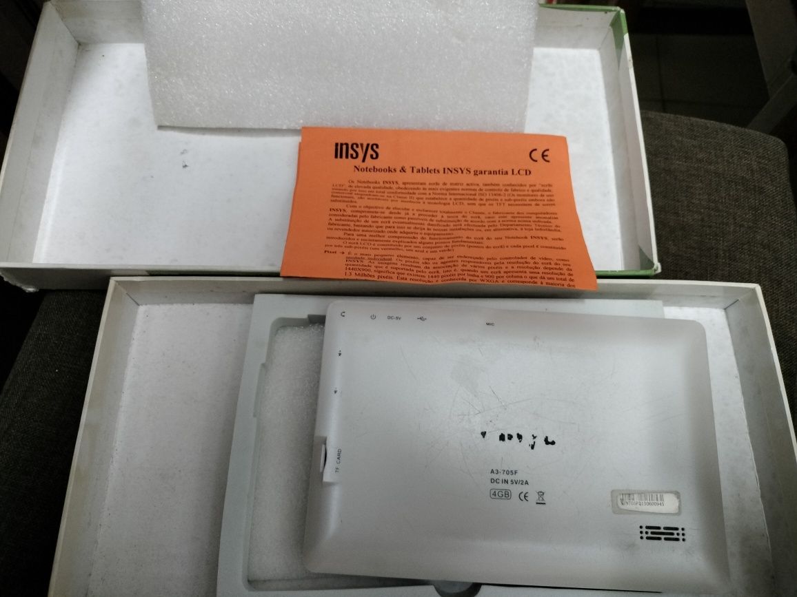Tablet Insys para Peças