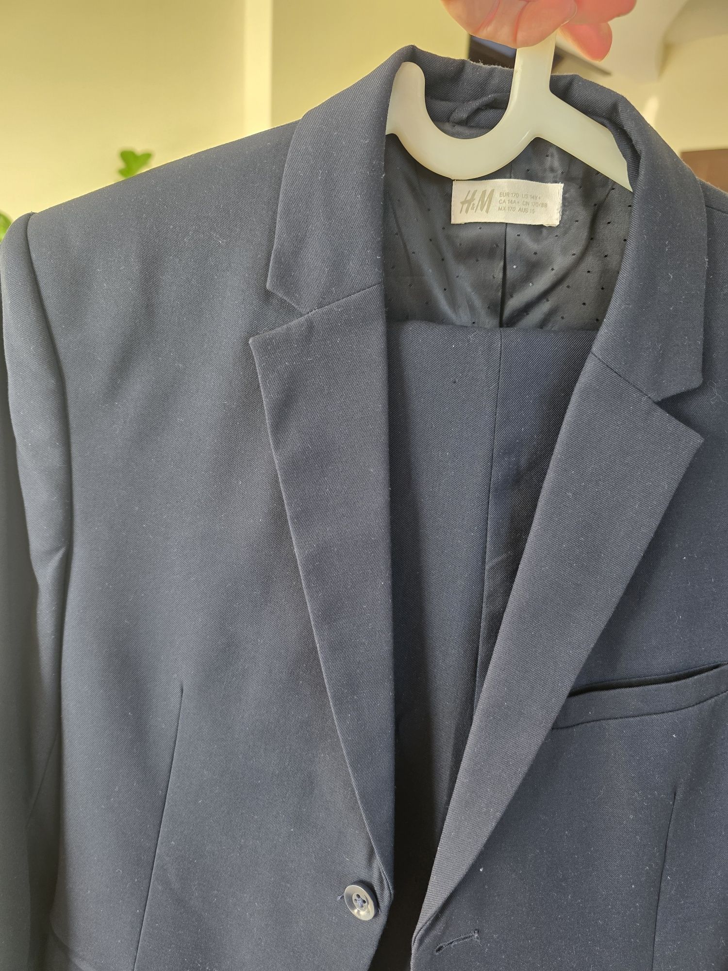 Garnitur h&m r. 170 granatowy