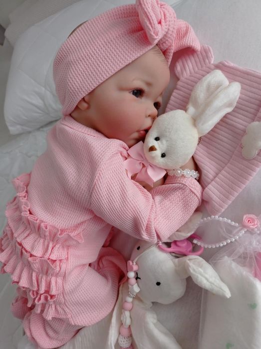 Lalka w typie reborn z wyprawką prezent lala cała winylowa winyl