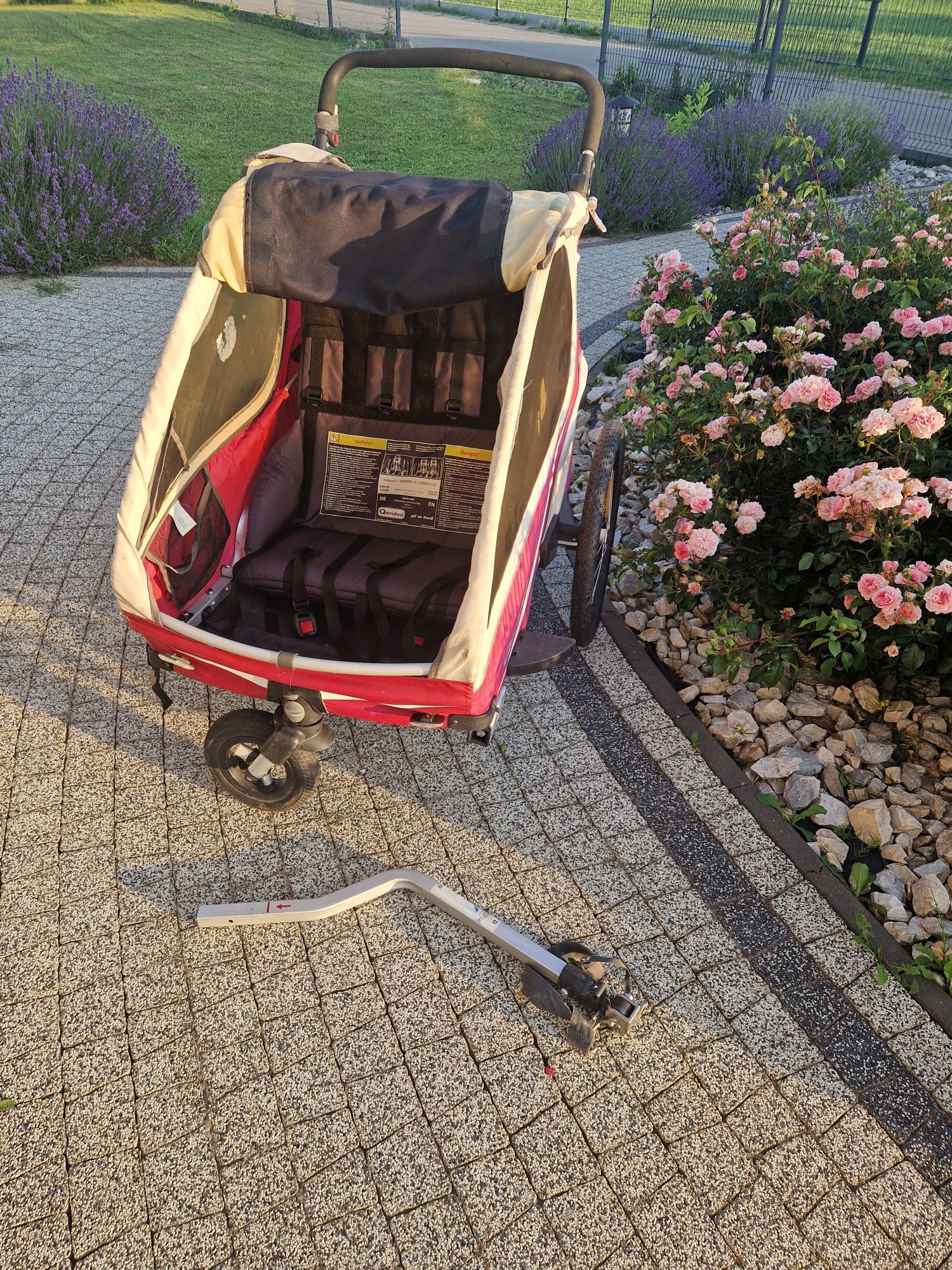 Przyczepka rowerowa qeridoo kidgoo 2