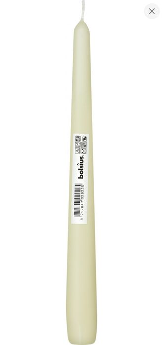 Столові свічки Bolsius (кремового колір)