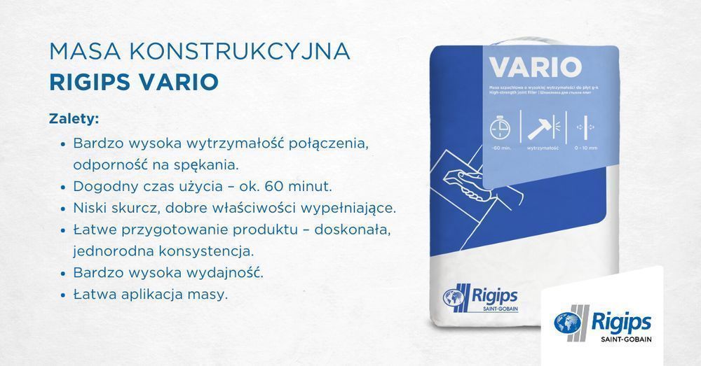 Rigips Vario 25kg.