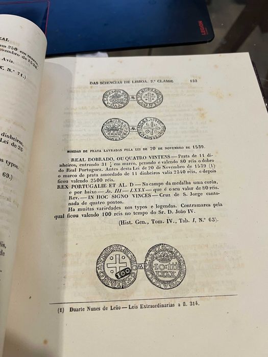 Memória das Moedas Correntes em Portugal dos Romanos a 1856