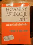 Książki egzaminy na aplikacje radcowską i adwokacką 2014