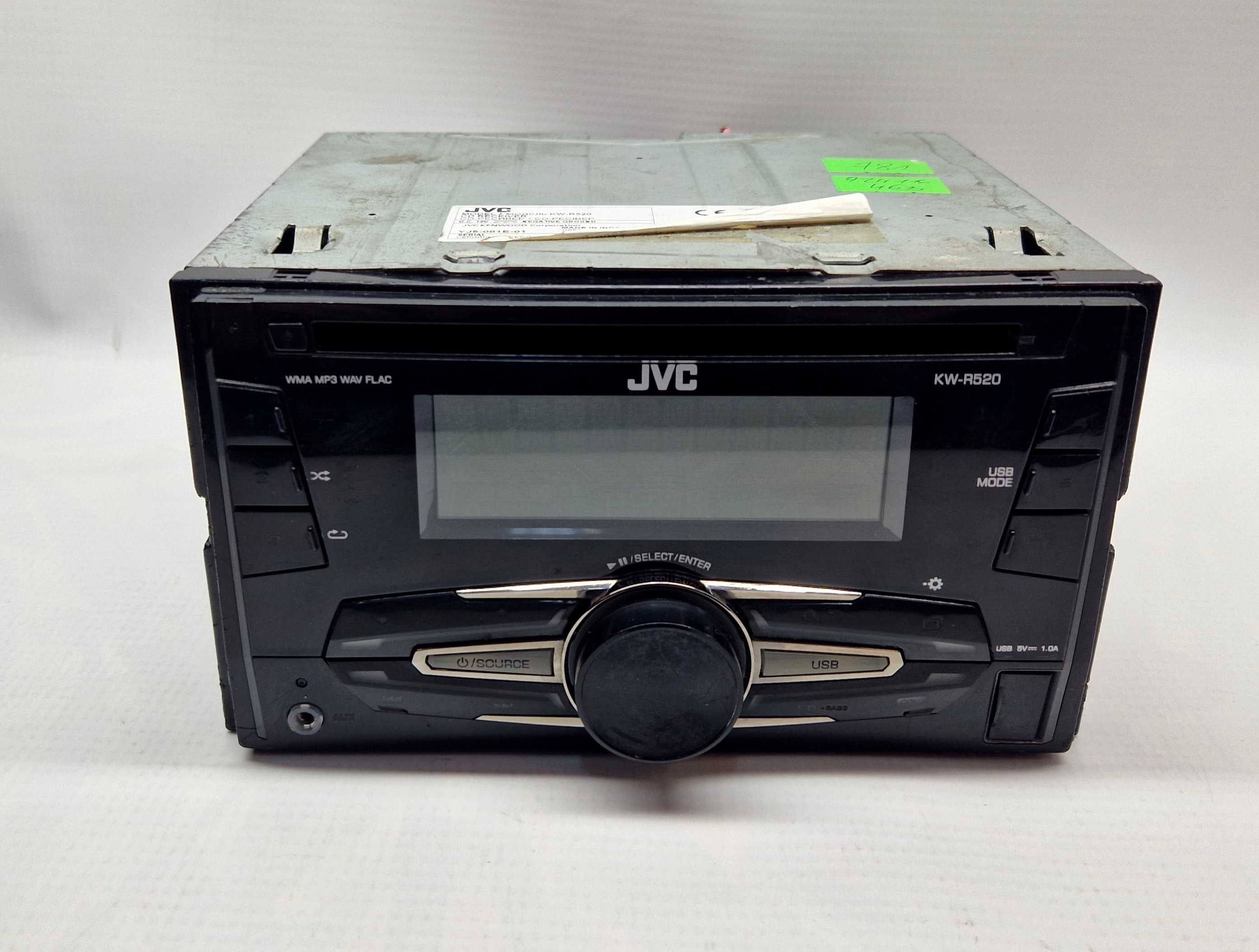 Radio samochodowe JVC KW-R520, USB, AUX, Komis Jasło Czackiego