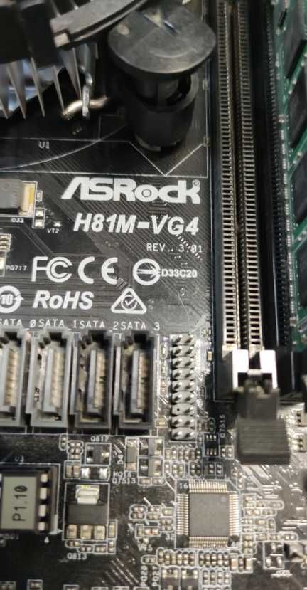 ASRock H81M-VG4 + Procesor + Pamięci