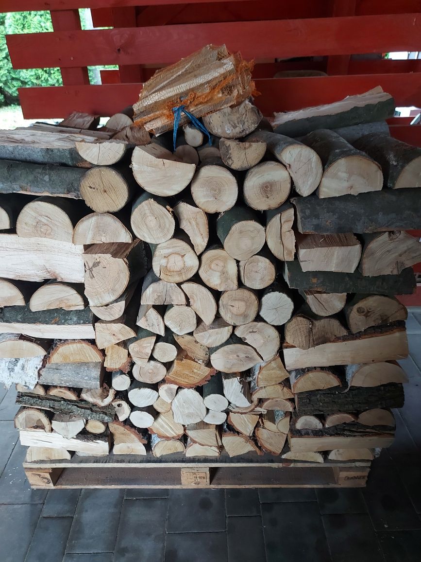 Drewno kominkowe, opalowe buk, grab, dąb, brzoza 1,2m³ + gratis