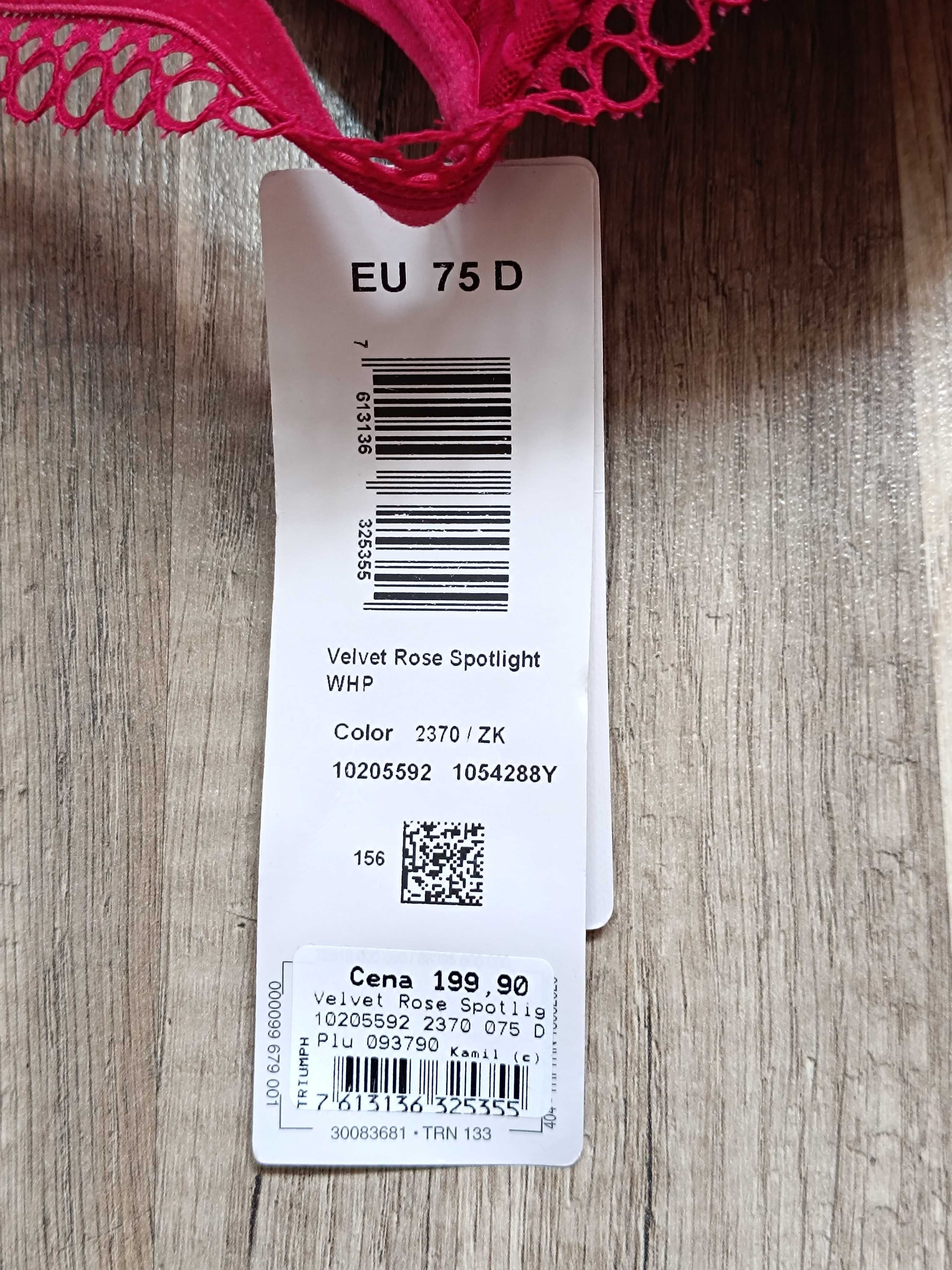 Biustonosz Velvet Rose, Triumph 75D (z metką)