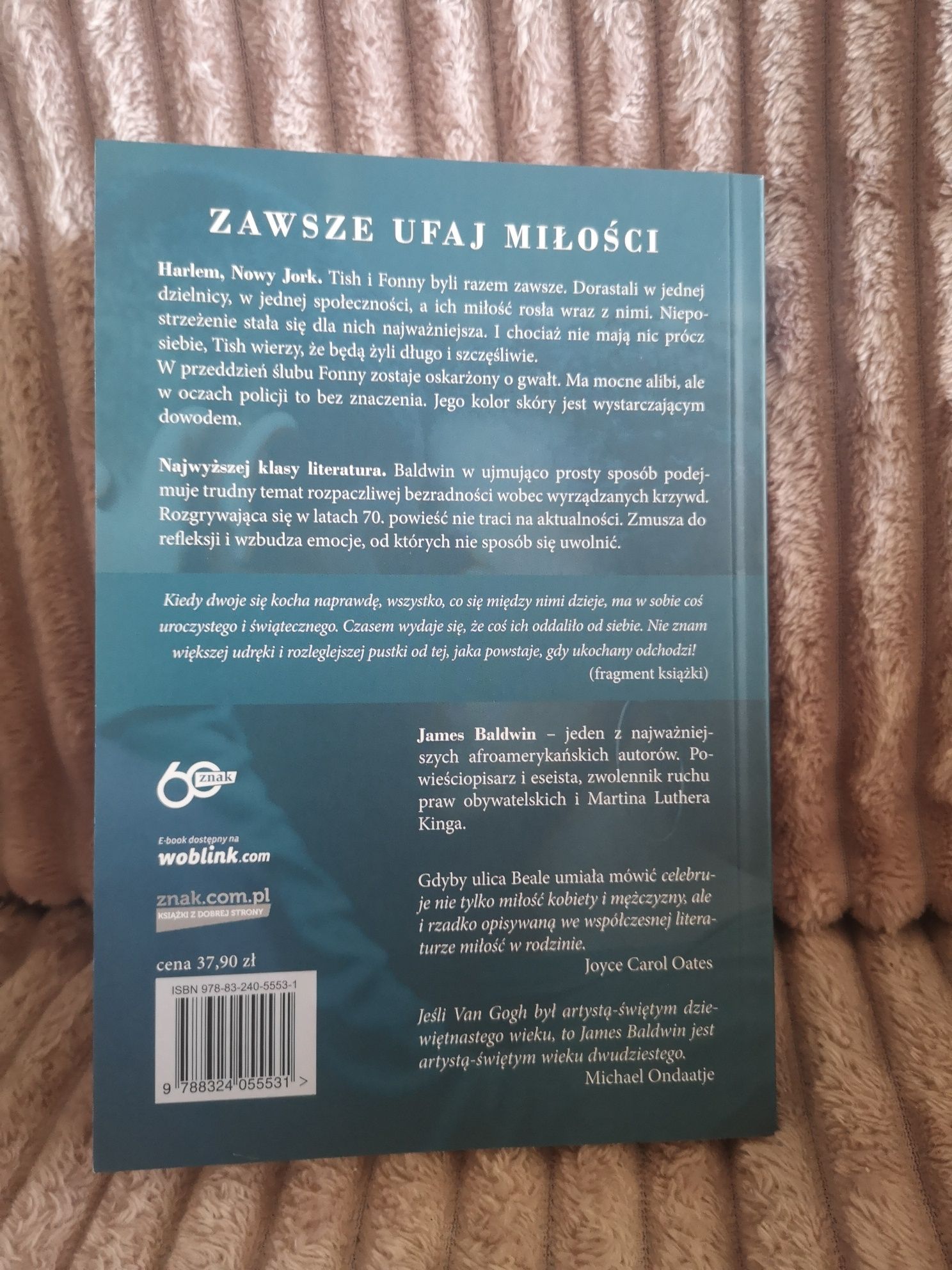 Gdyby ulica Beale umiała mówić - James Baldwin, wyd. Znak
