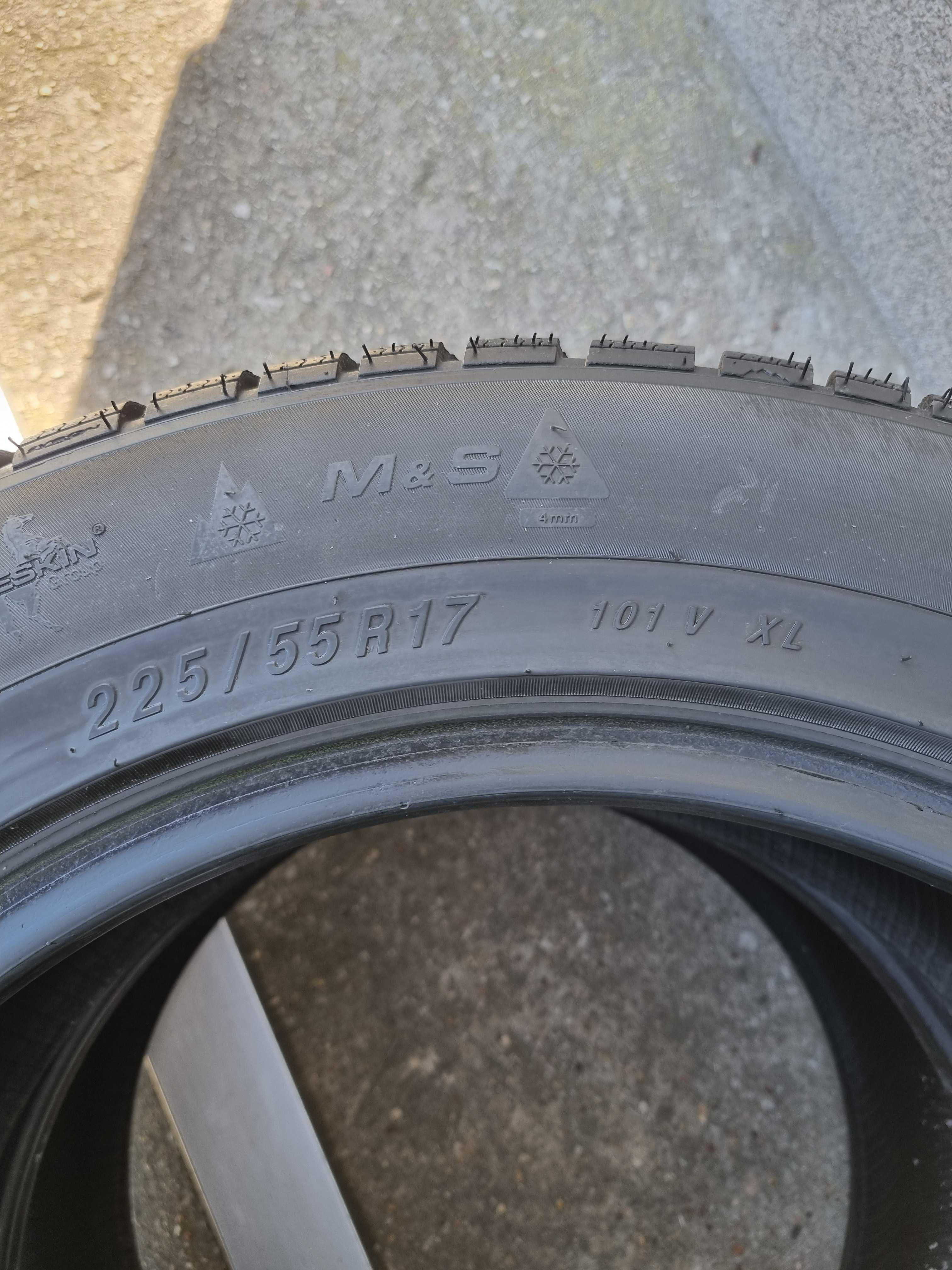 Opony zimowe SYRON Everest 225/55 R17 101V XL 4x 8,18 mm KOMPLET P385