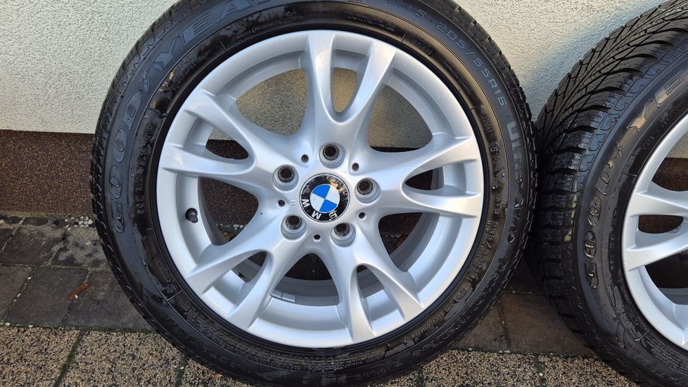 Koła felgi aluminiowe 16" BMW 5x120 opony zimowe