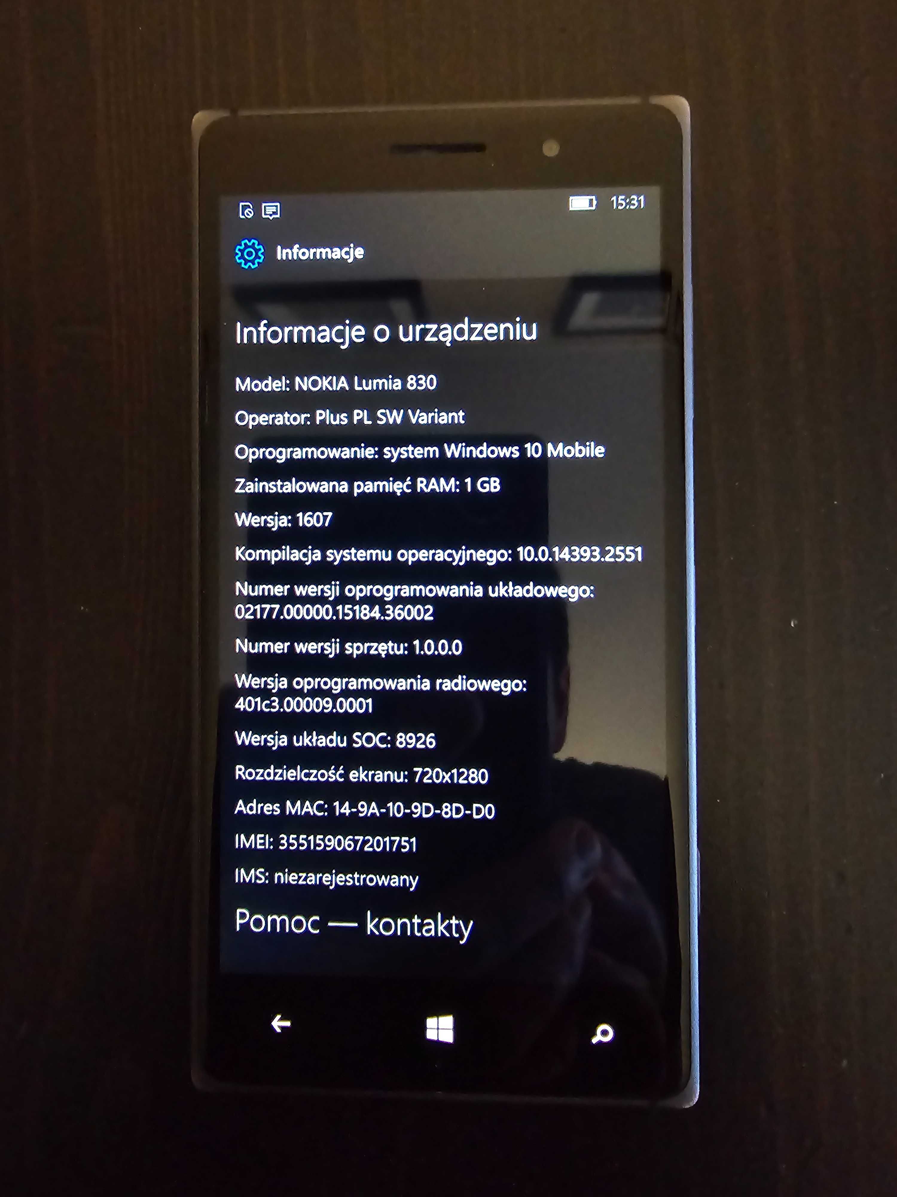 Smartfon Nokia Lumia 830