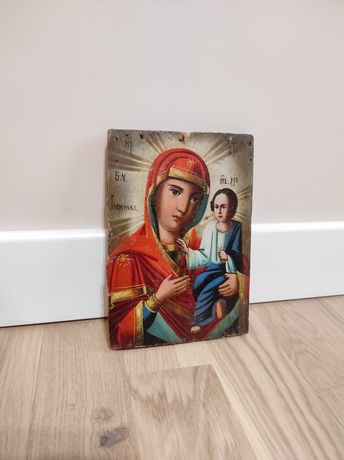 Божа Матір з Ісусом Ікона Образ Подарок Старовина Антиквар Картина