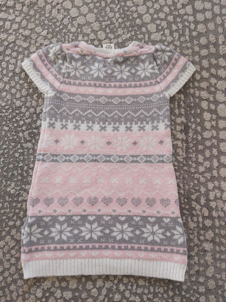 98/104 h&m sukienka tunika sweterkowa hm