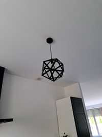 Lampa loft pojedyncza czarna