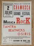 Cartaz concerto Rock Português Tantra, Beatnicks, Osiris