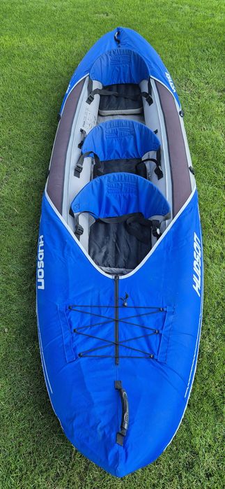 Kajak 3 osobowy Sevylor Hudson KCC360 z 2 wiosłami pompka ele, manomet