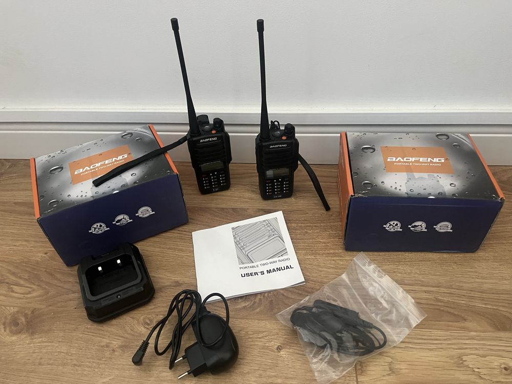 Wodoszczelna krótkofalówka Baofeng T57 VHF/UHF 5W PMR IP68 UV-9R