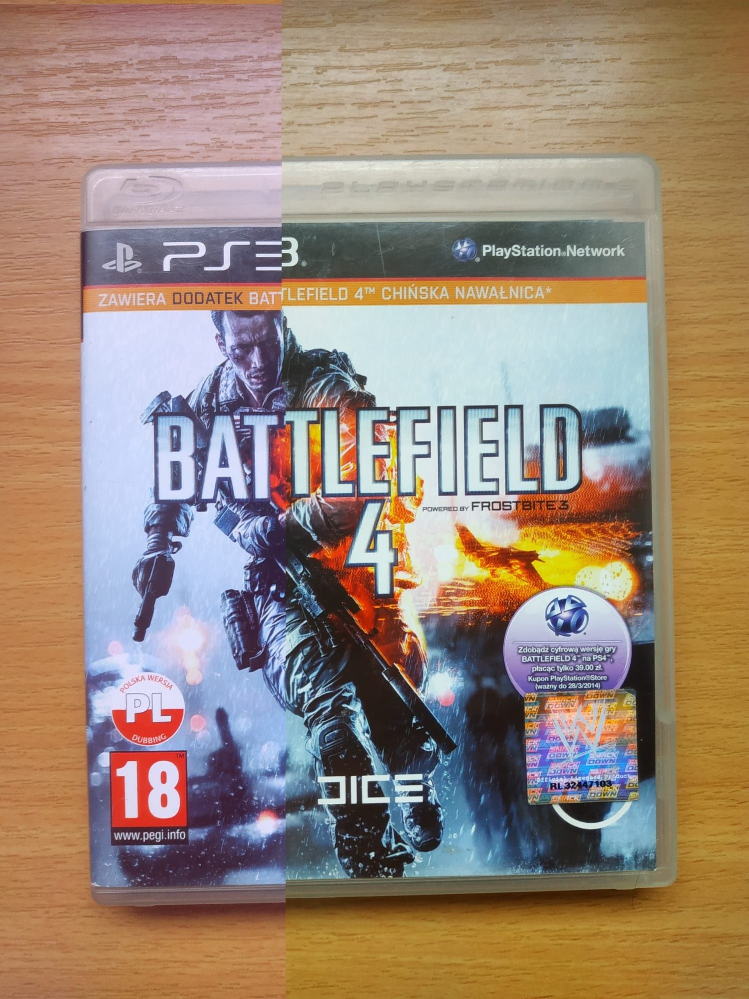 Battlefield 4 na PS3,pl, stan bdb, możliwa wysyłka