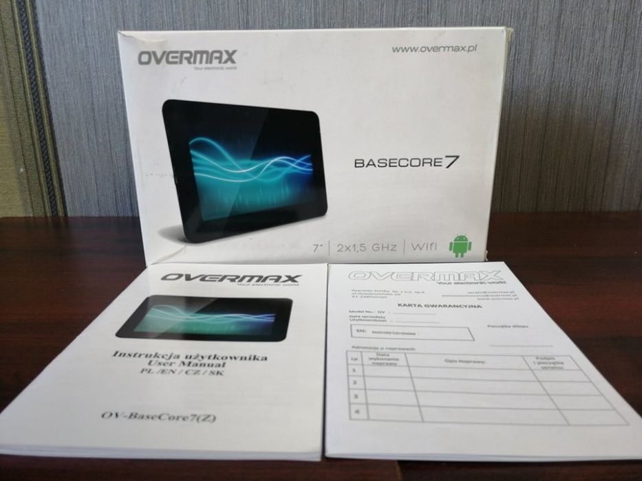 Tablet Overmax OV-BaseCore 7 - wylany ekran (koszt nowego ponad 300zł)