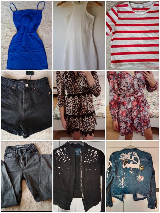 Paczka ubrań XS bardzo dobry stan