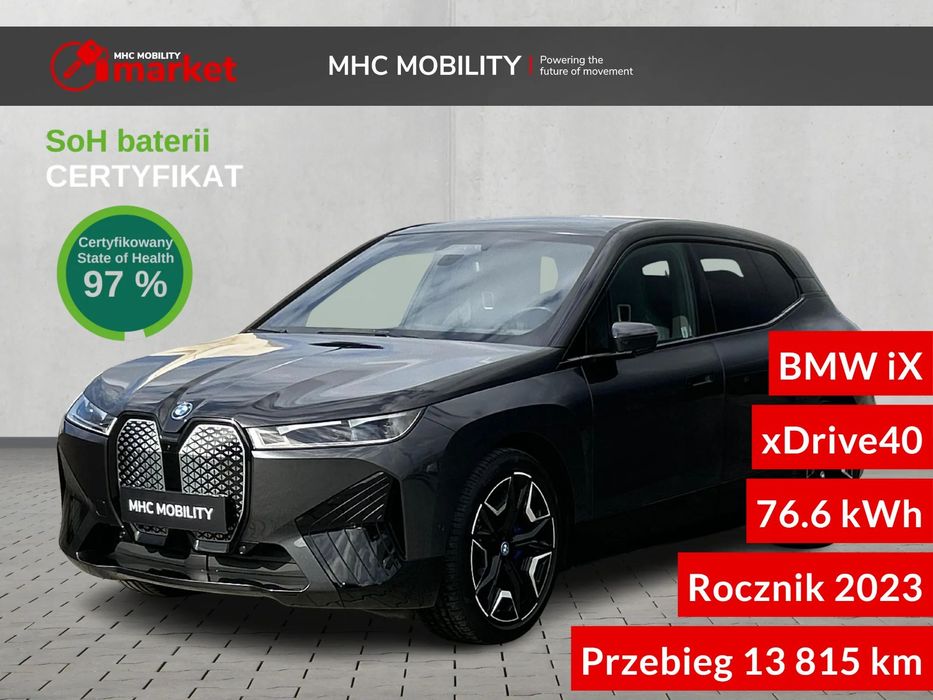 BMW iX Pierwszy właściel, Salon PL, Certyfikat Baterii, AutoDNA,