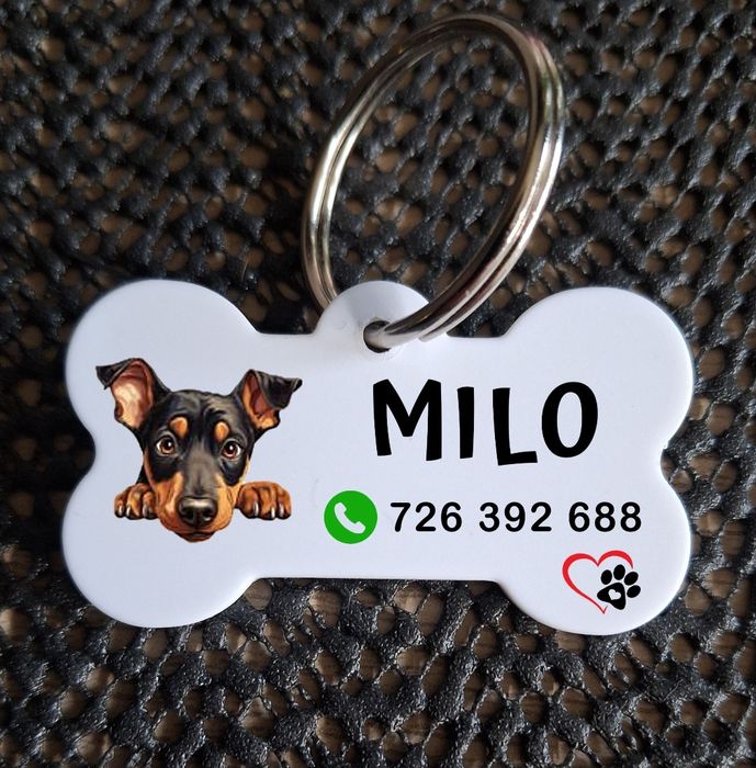 Adresówka dla psa z indywidualnym nadrukiem