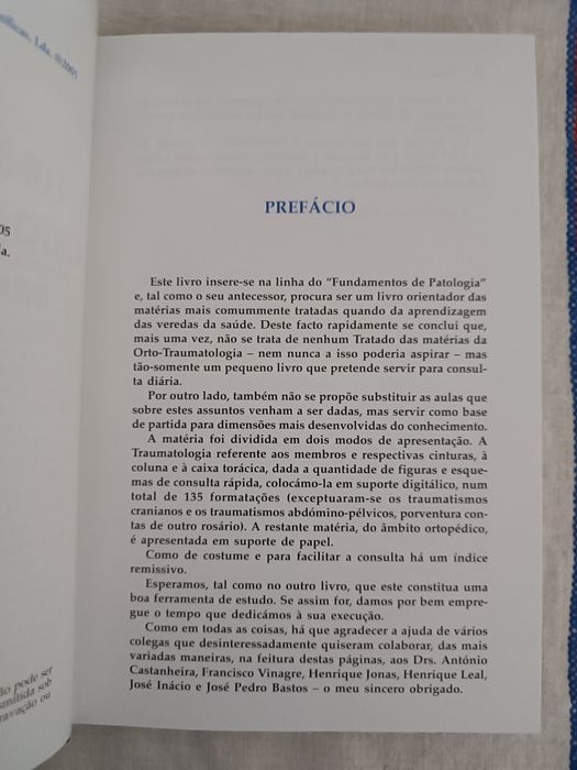 Livro "Fundamentos de Orto-Traumatologia para Técnicos de Saúde"
