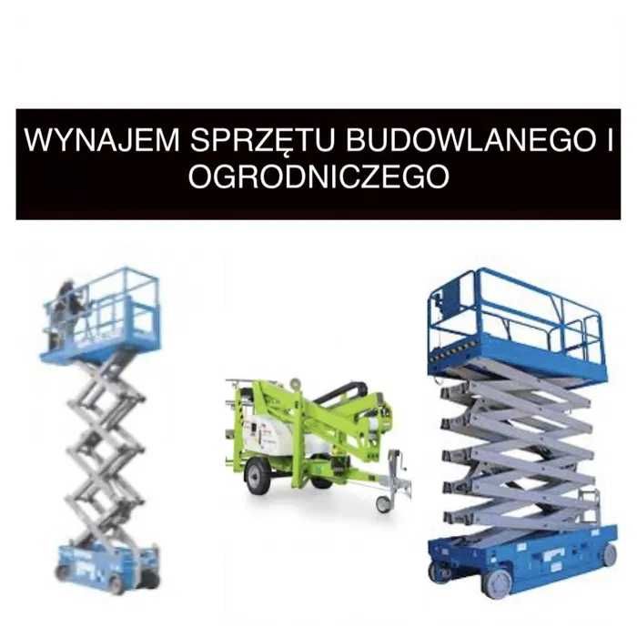 podnośnik nożycowy koszowy zwyżka WYNAJEM